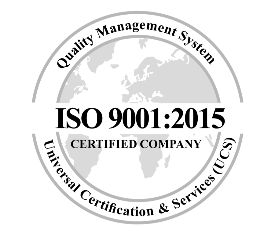 ISO 9001:2015 Quality Management System - Certified Company